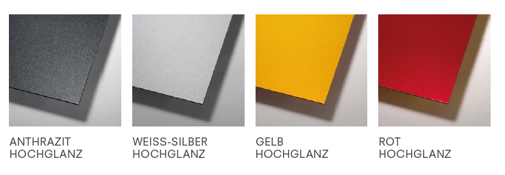 dibond metallics farbpalette